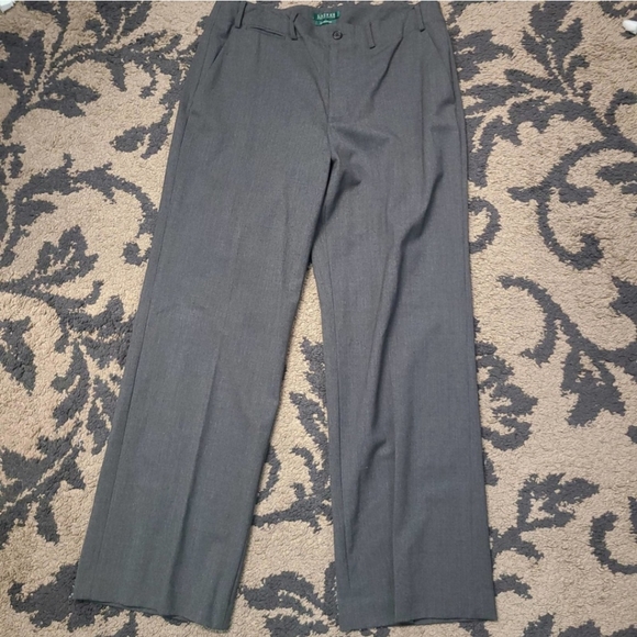 Ralph Lauren Wool "Sanderson" Grey Trousers Pants Slacks - Picture 2 of 5